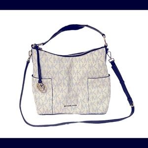 Michael Kors logo tote Blue and White (Authentic)